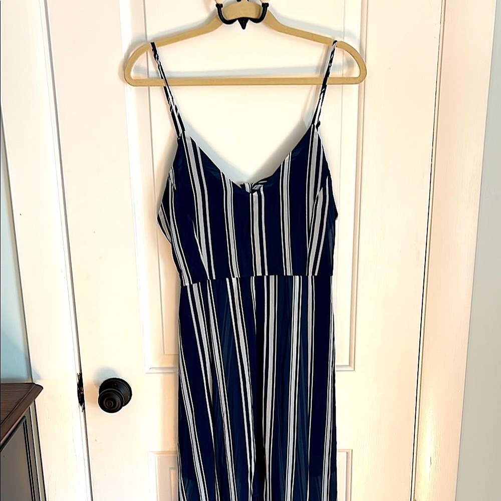 Blue Striped Dress